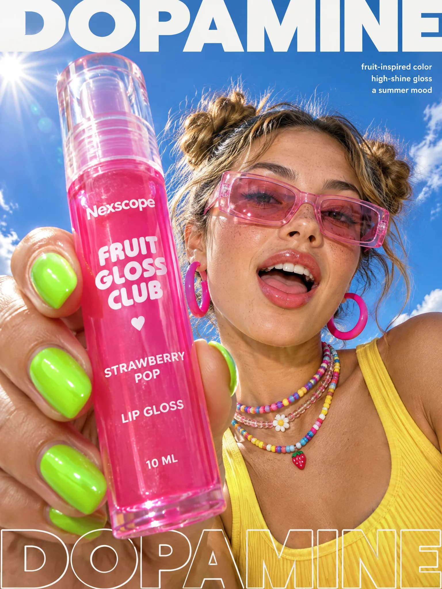Summer lip gloss campaign