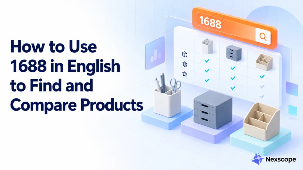 How to Use 1688 in English to Find and Compare Products