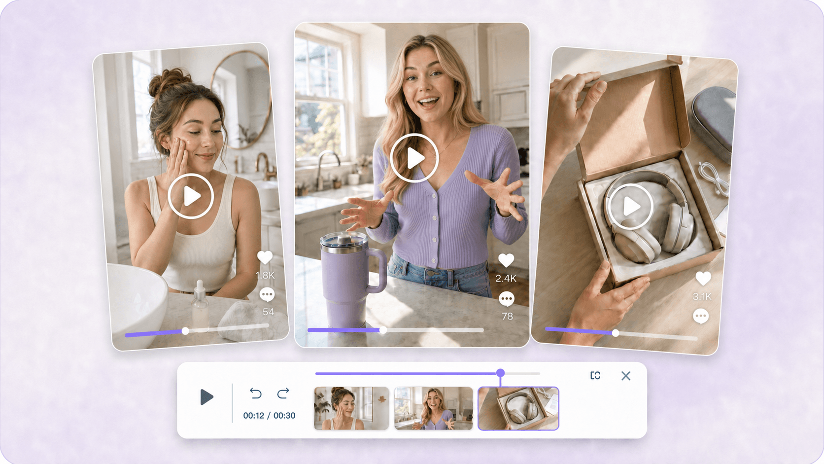 Marketing Video workspace