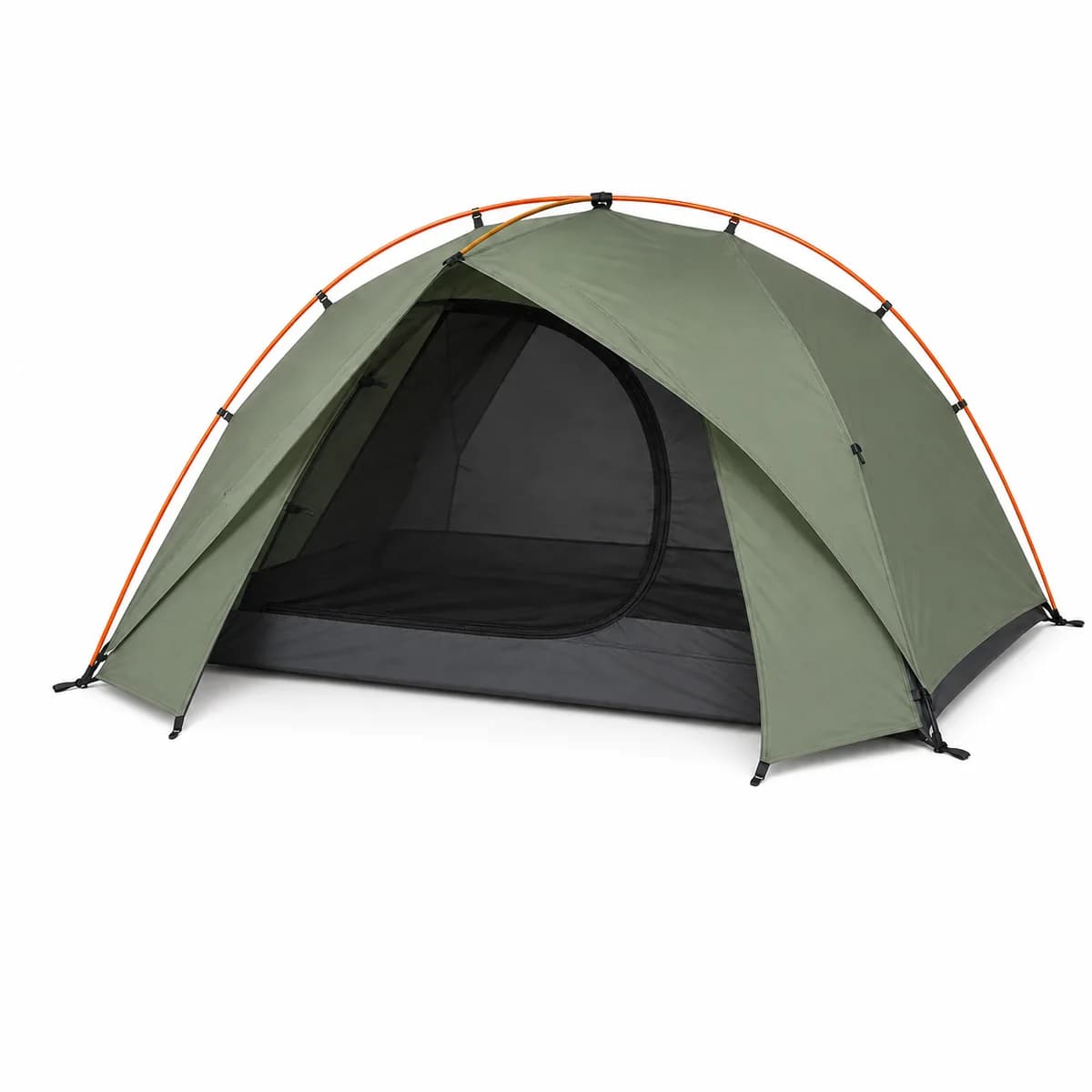 Amazon main image showing a sage-green two-person backpacking tent on a white background