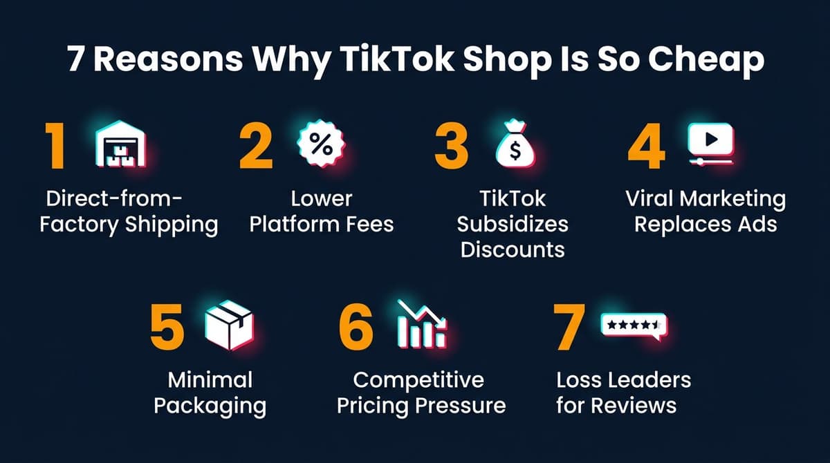 7 Reasons Why TikTok Shop Is So Cheap