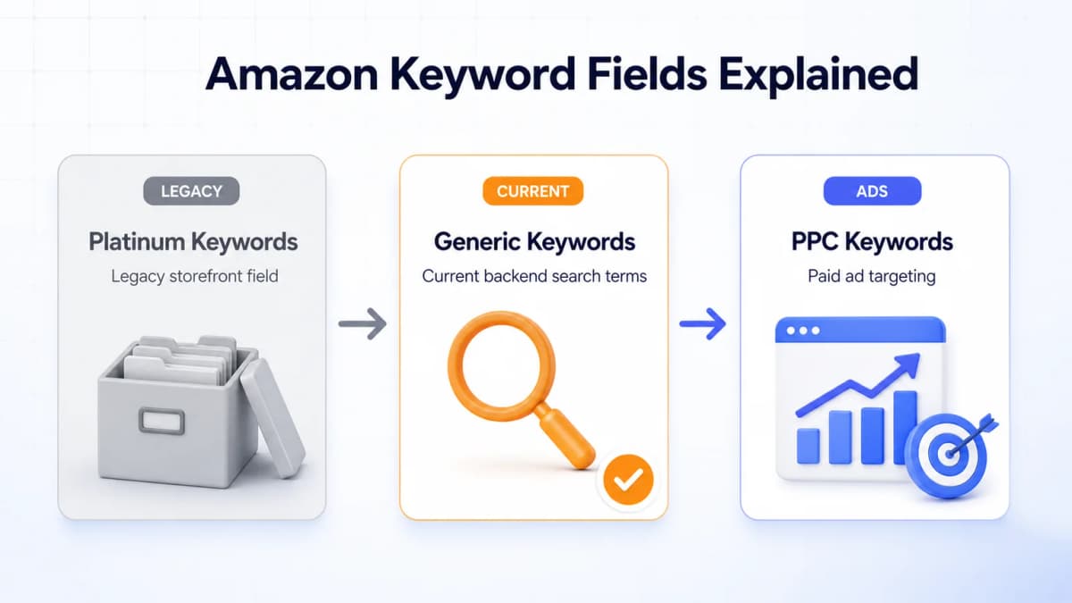 Amazon Platinum Keywords compared with current Generic Keywords and PPC keyword targeting