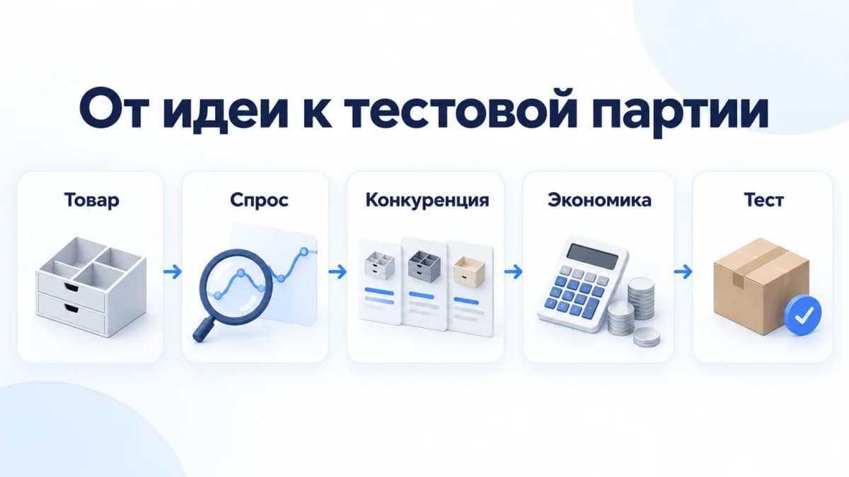 Пять этапов проверки товара для Озон: товар, спрос, конкуренция, экономика и тестовая партия