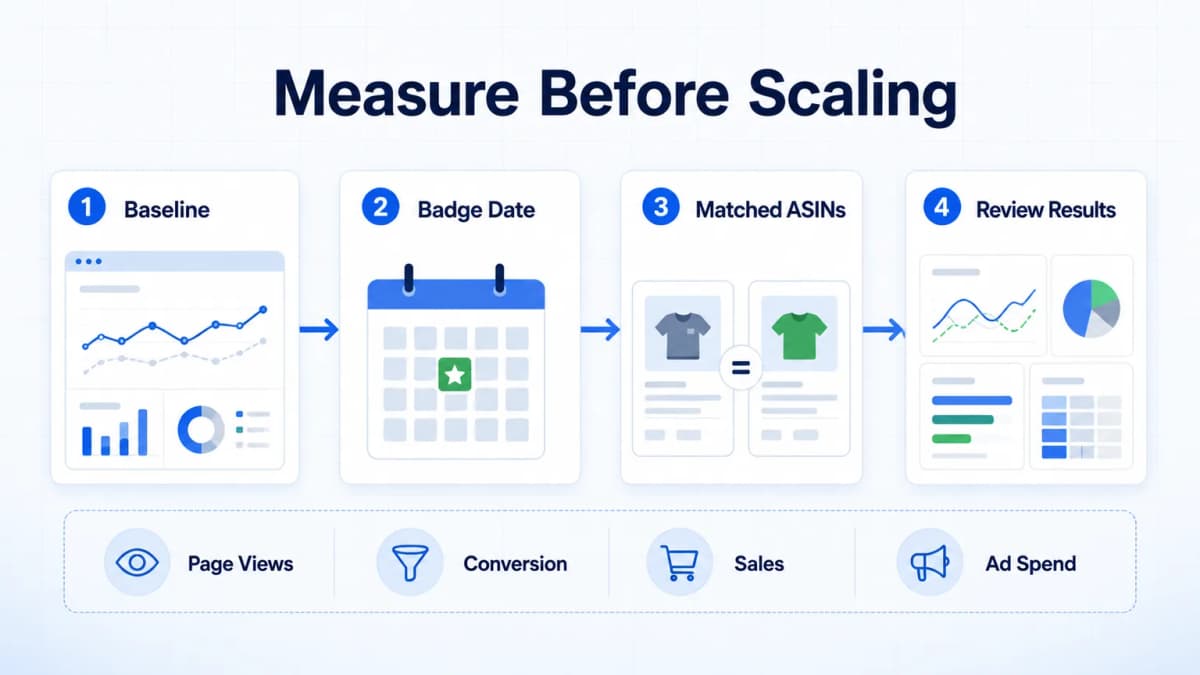 Measure Amazon Climate Pledge Friendly performance before scaling across more ASINs