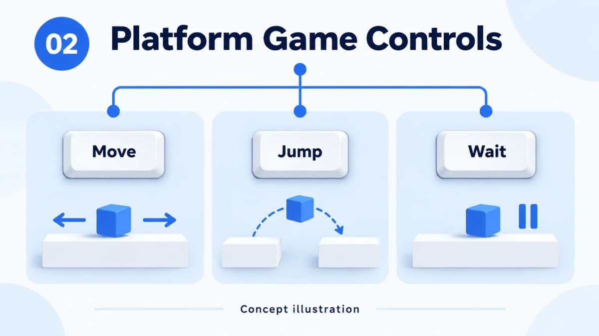 Jev AI concept illustration for super mario bros. controls, showing the case's decision-making scenario